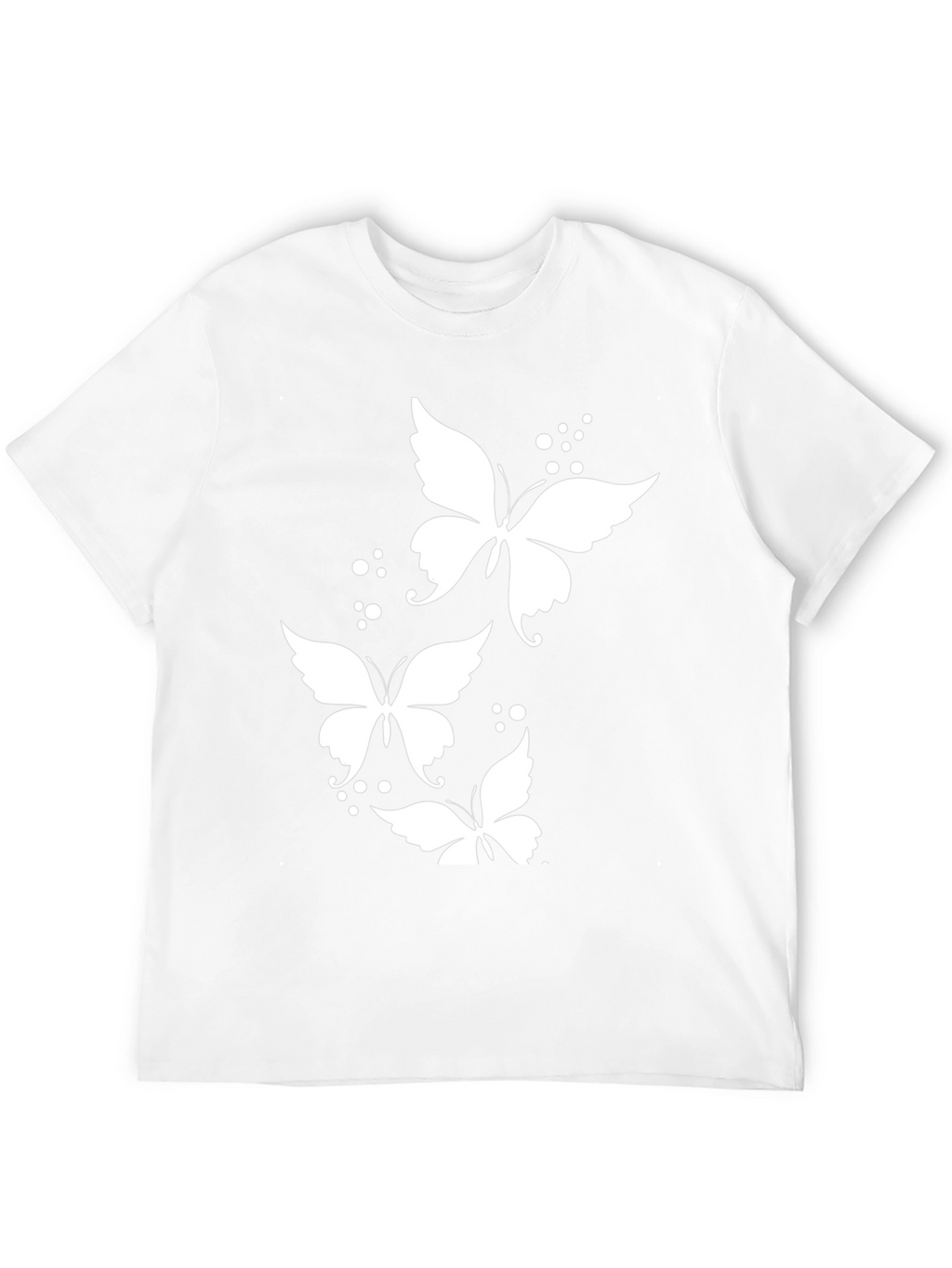 Butterfly Print Black T-Shirt - Stylish Mens Casual Wear