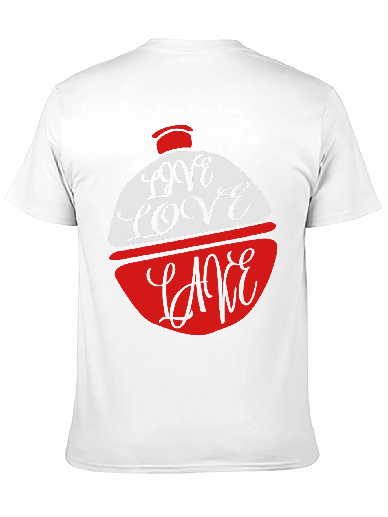 Love Lake Red & White Novelty T-Shirt