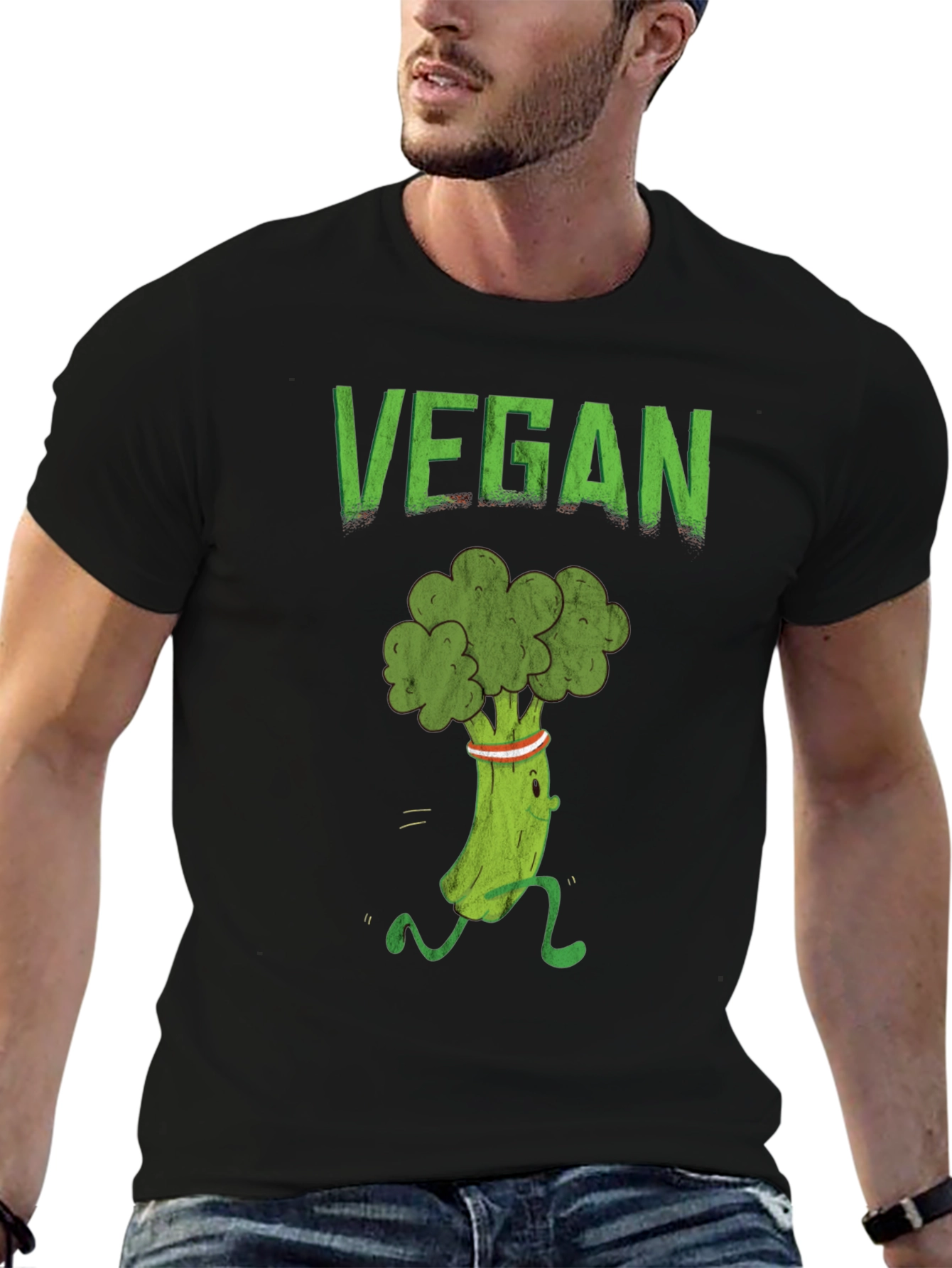 Vegan Broccoli Running T-Shirt