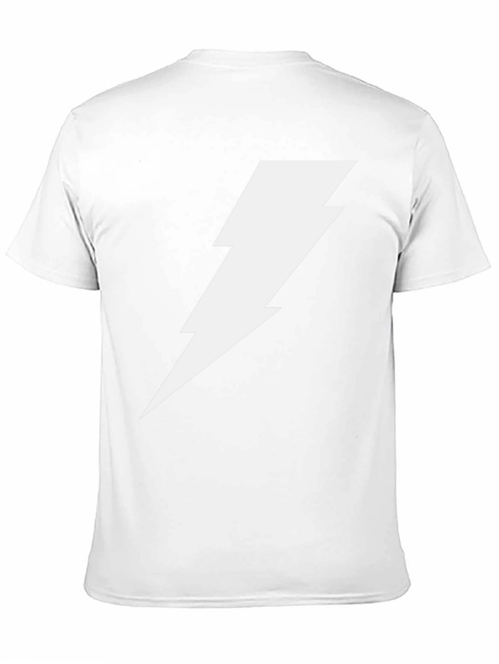 Lightning Bolt Graphic Tee - Bold Black Cotton T-Shirt