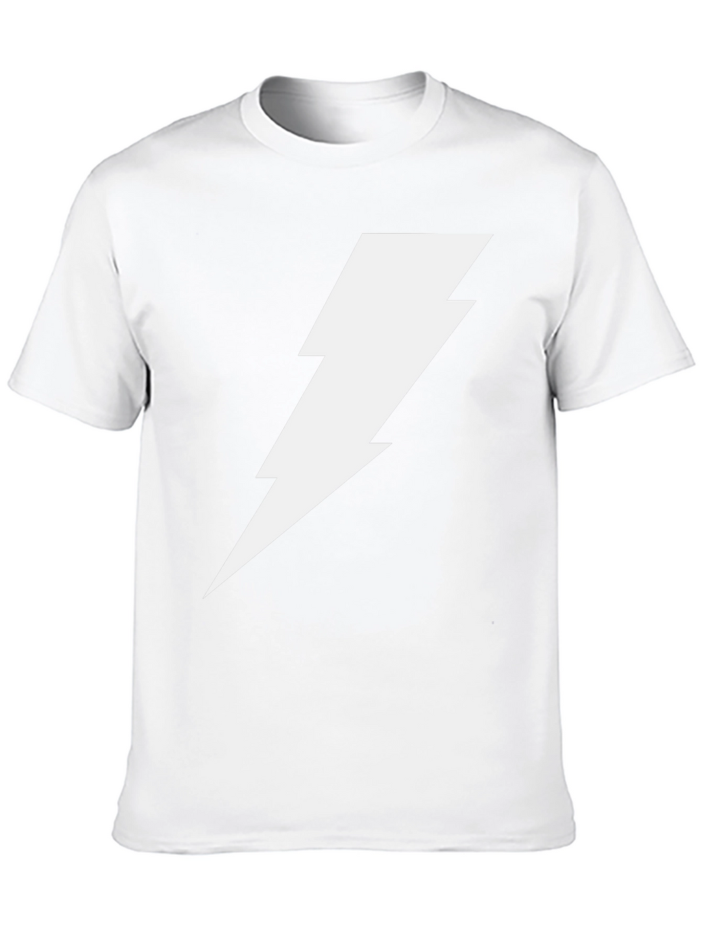 Lightning Bolt Graphic Tee - Bold Black Cotton T-Shirt