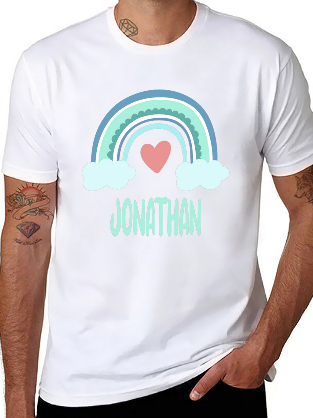 Personalized Rainbow Jonathan T-Shirt