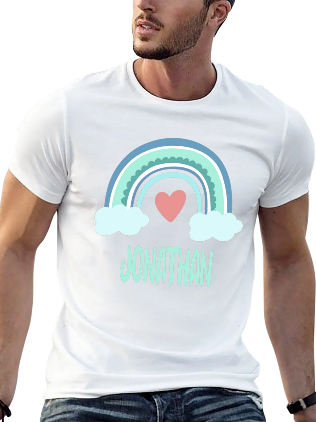 Personalized Rainbow Jonathan T-Shirt