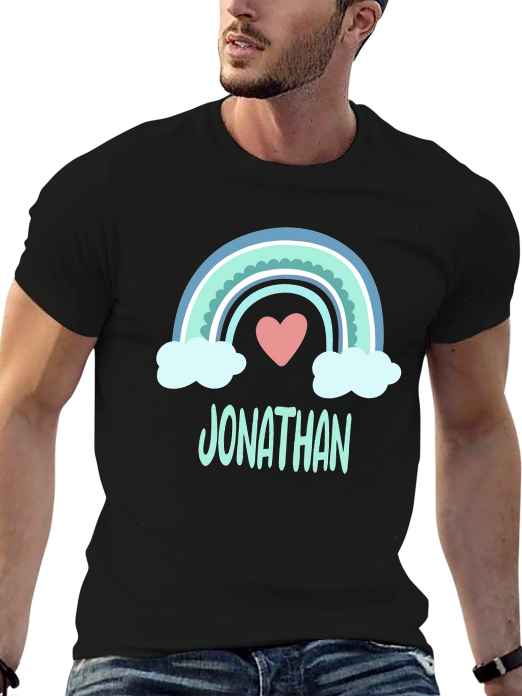 Personalized Rainbow Jonathan T-Shirt