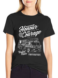 Firefighter Honour & Courage Graphic T-Shirt