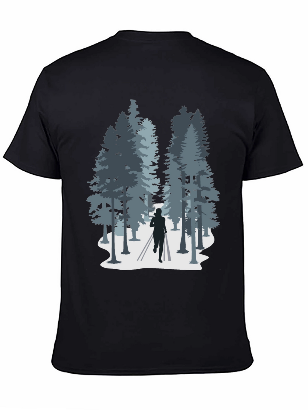 Nature Run T-Shirt: Forest Silhouette