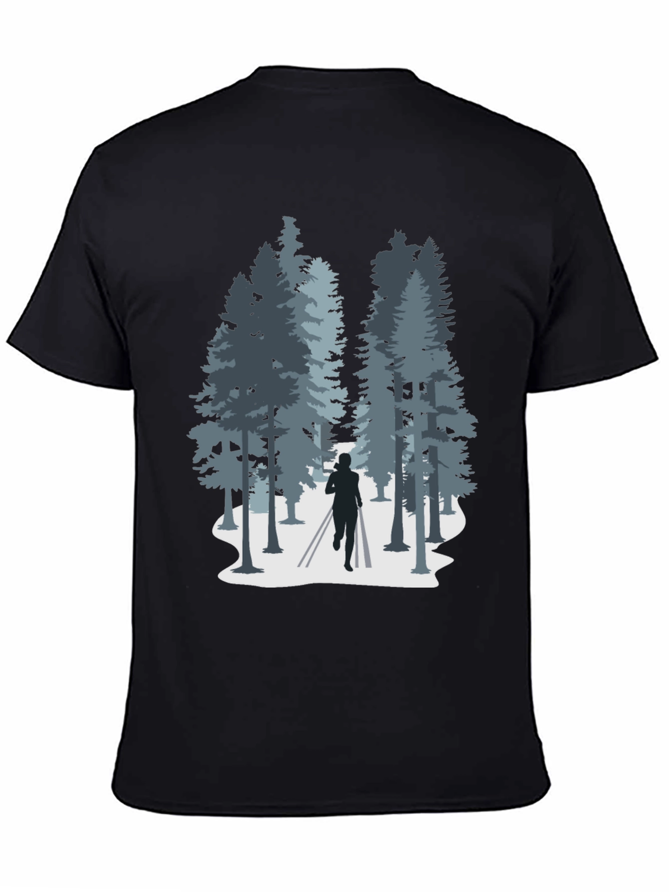 Nature Run T-Shirt: Forest Silhouette