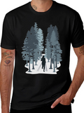 Nature Run T-Shirt: Forest Silhouette