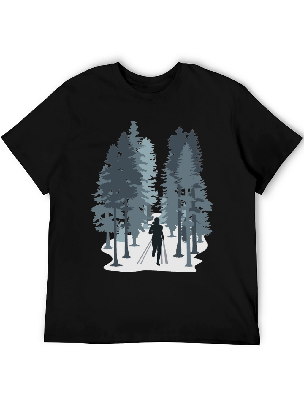 Nature Run T-Shirt: Forest Silhouette