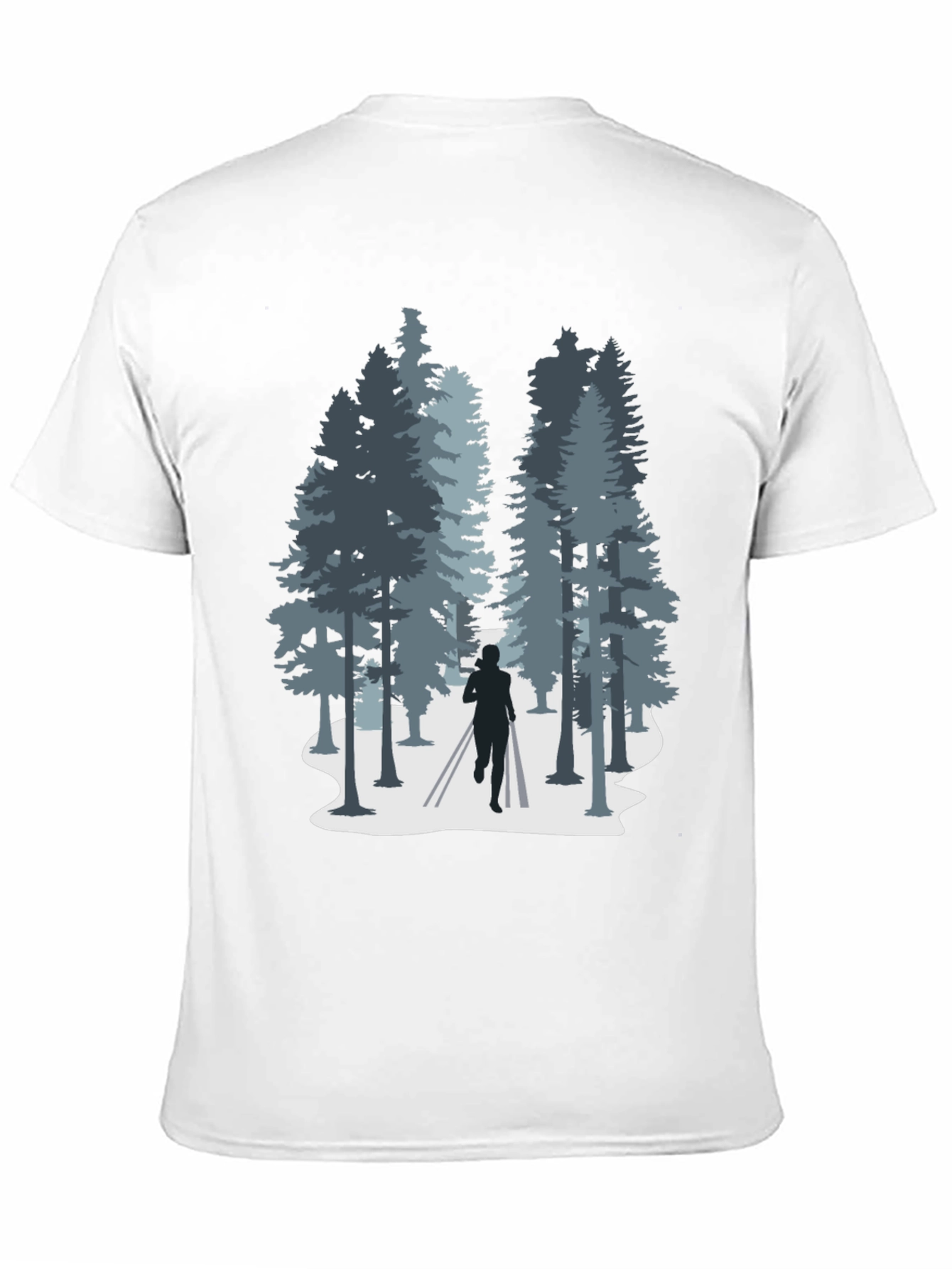 Nature Run T-Shirt: Forest Silhouette