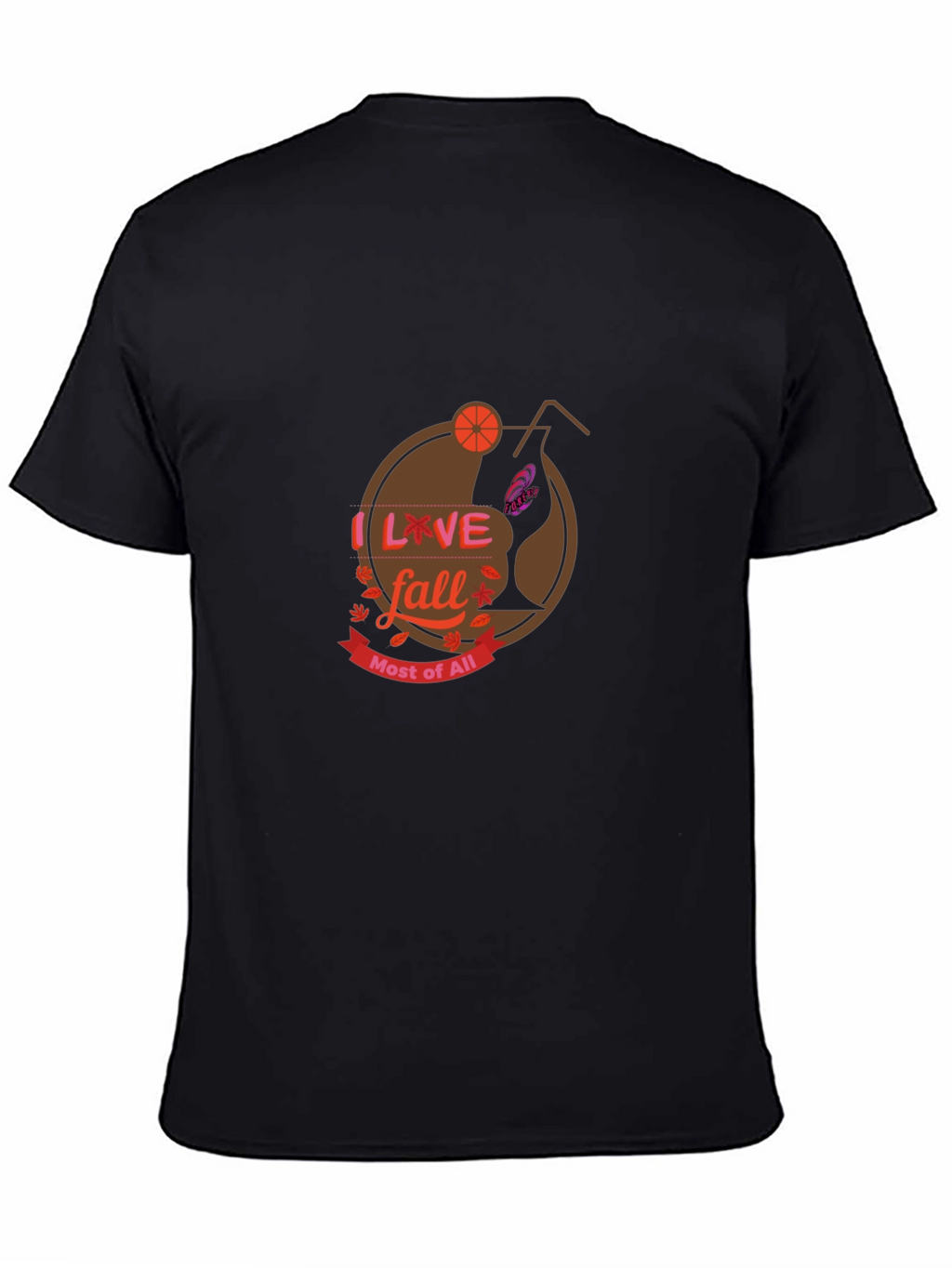 I Love Fall Black T-Shirt