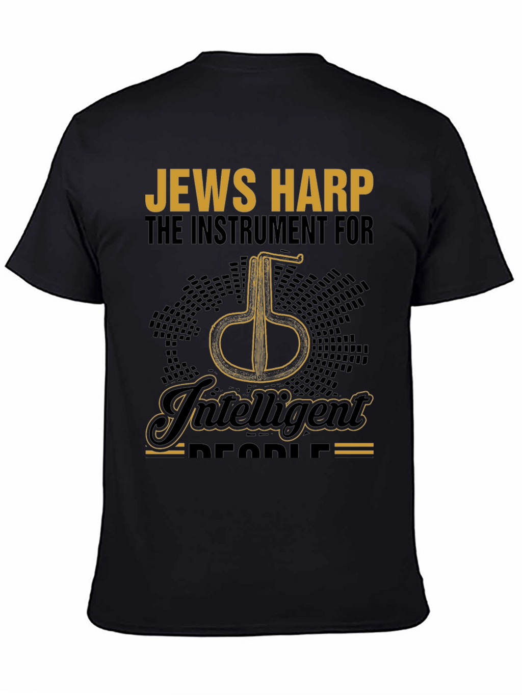 Intelligent Jews Harp Instrument Black T-Shirt