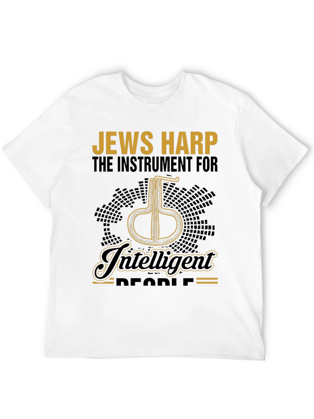 Intelligent Jews Harp Instrument Black T-Shirt