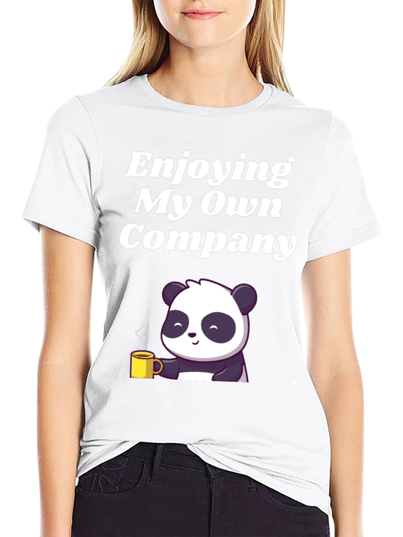 Enjoying My Own Company Panda T-Shirt
