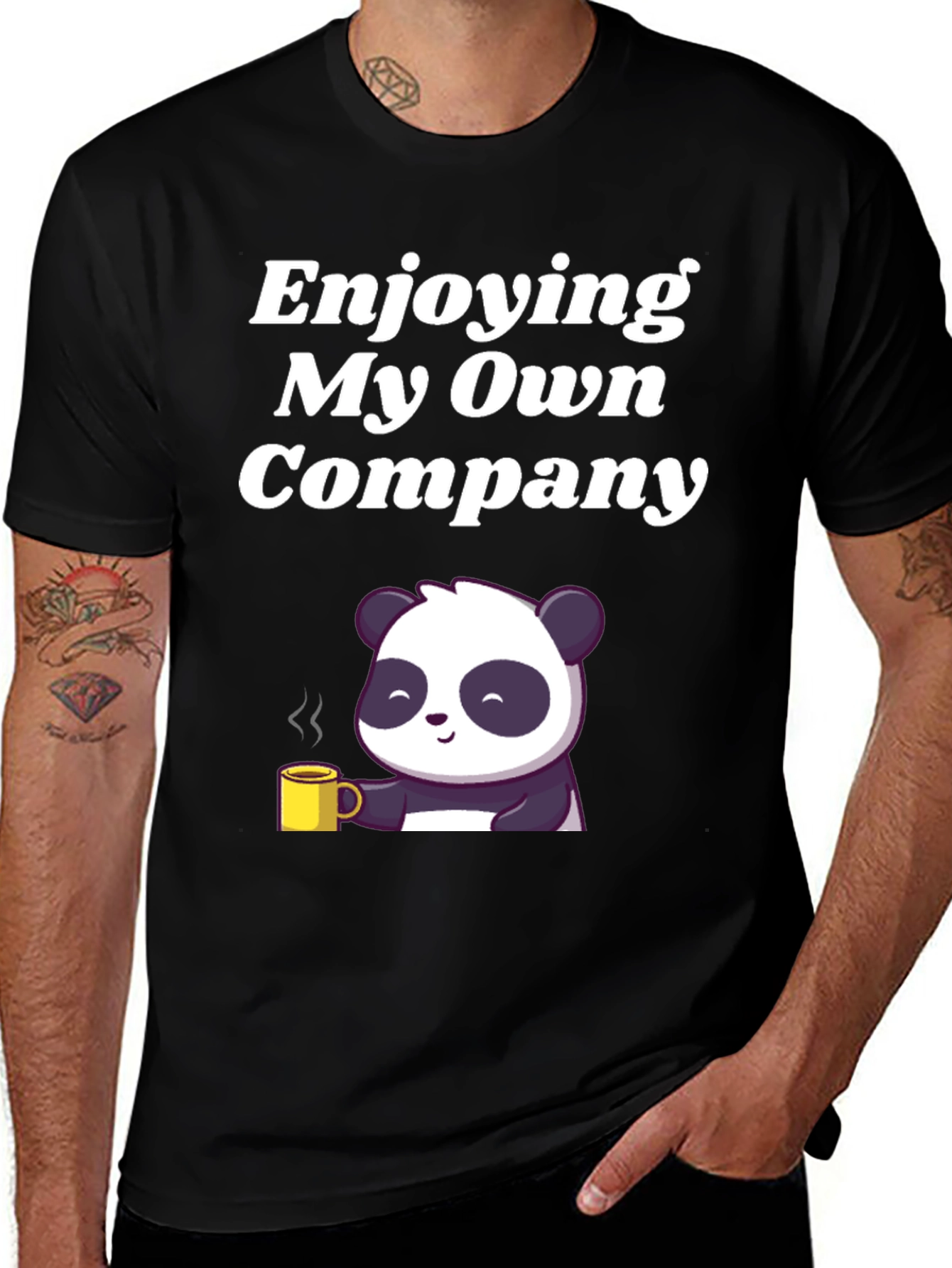 Enjoying My Own Company Panda T-Shirt
