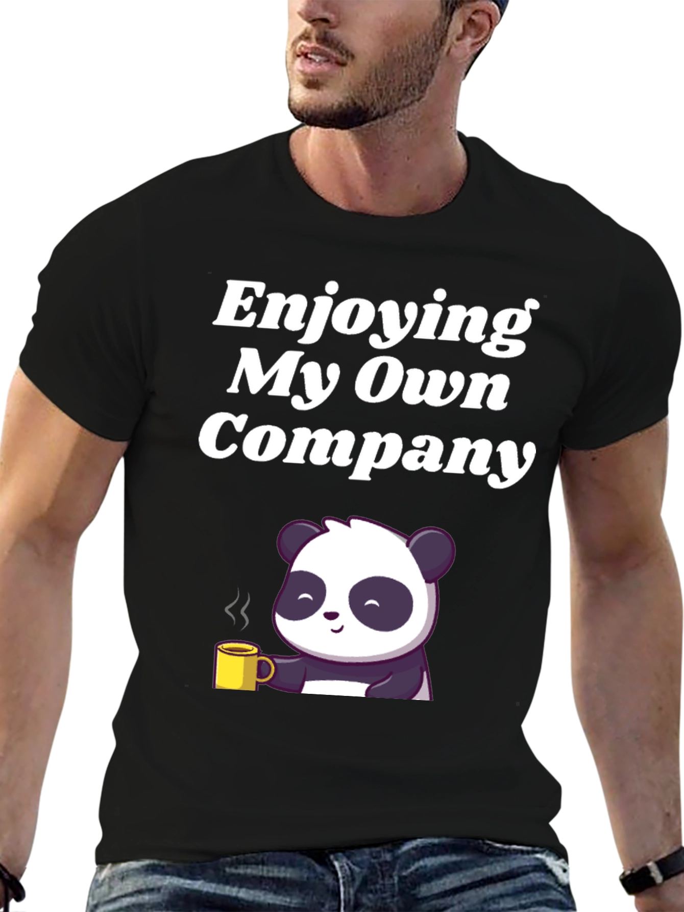 Enjoying My Own Company Panda T-Shirt