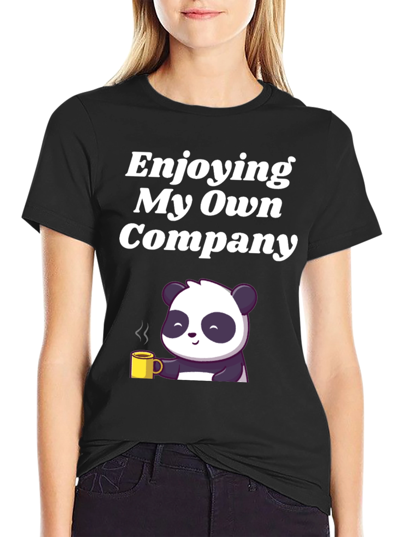 Enjoying My Own Company Panda T-Shirt