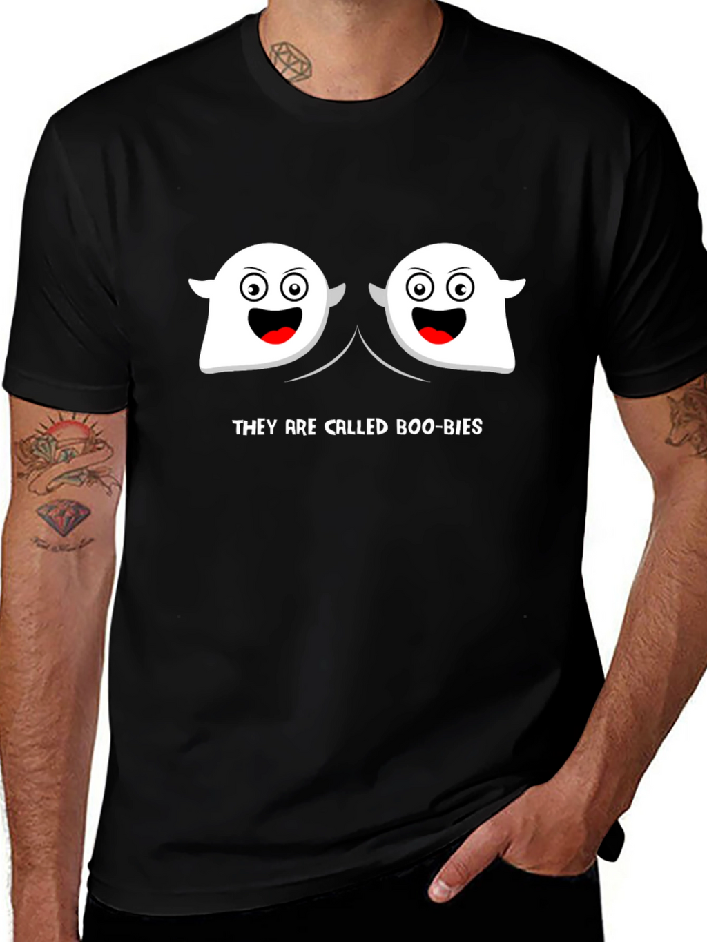 Boo-bies T-Shirt Funny Ghost Humor