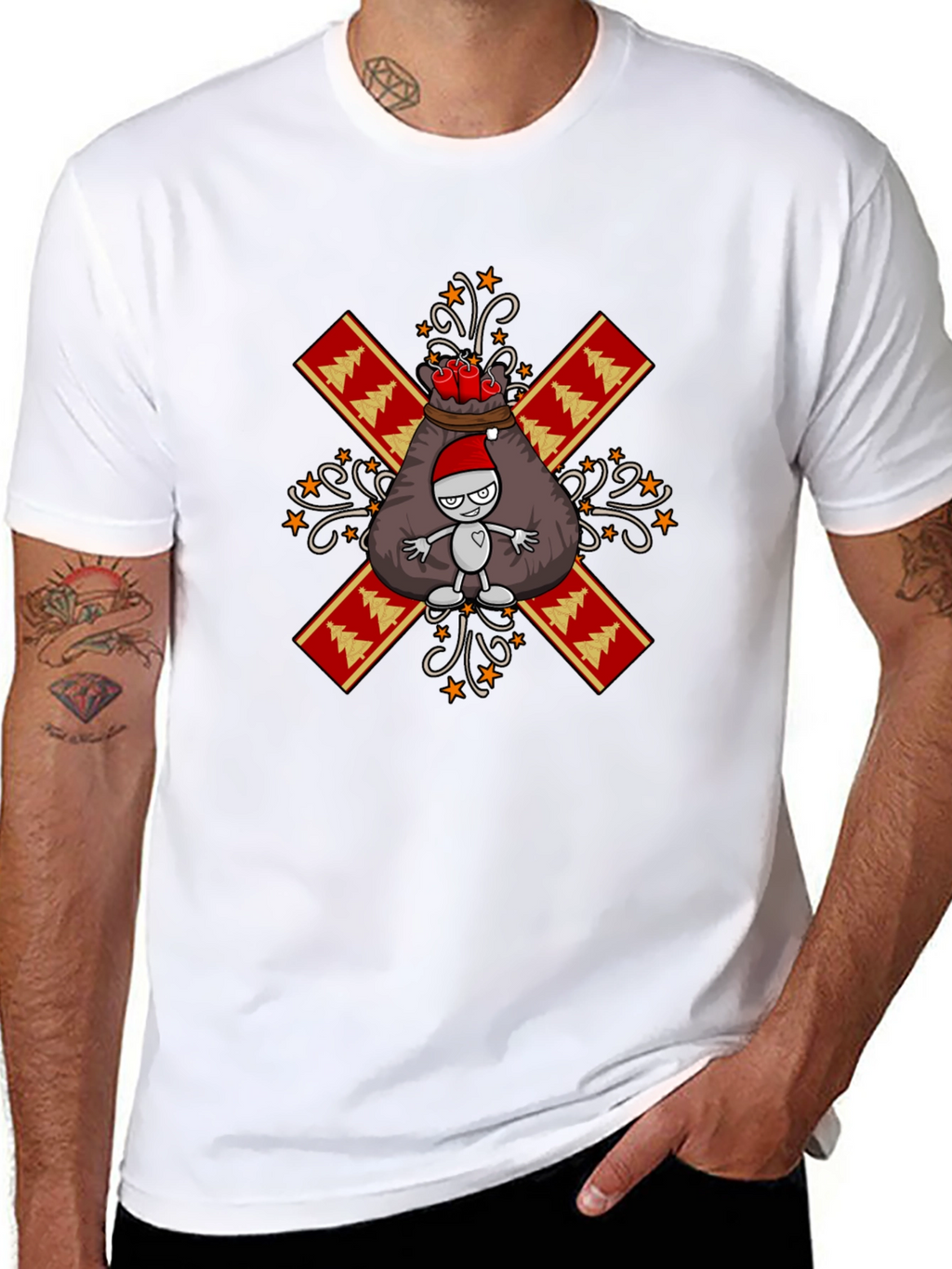 Festive Holiday Santa Sack T-Shirt