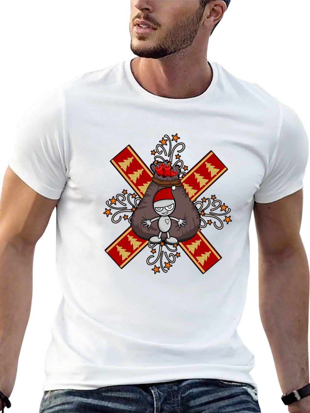 Festive Holiday Santa Sack T-Shirt
