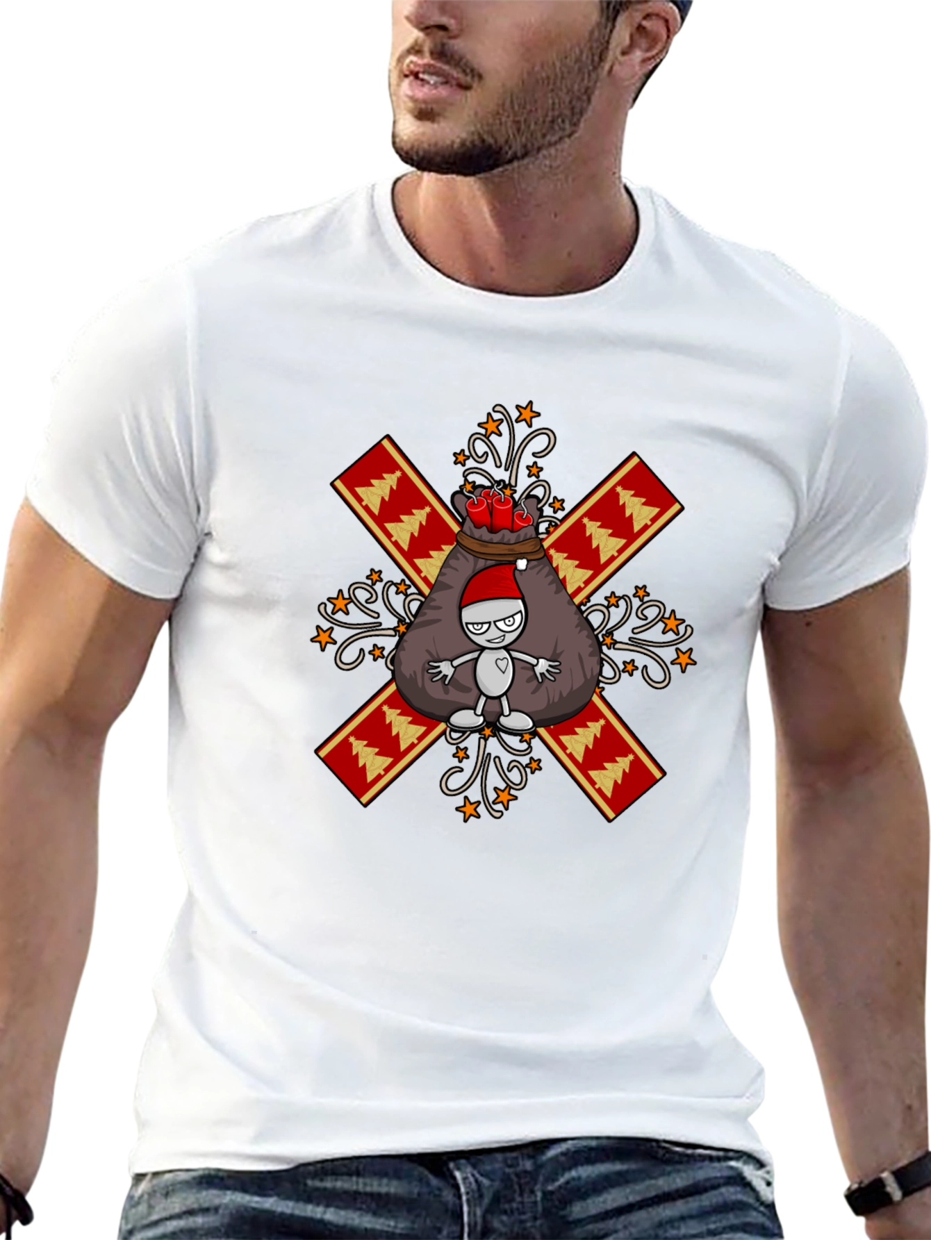 Festive Holiday Santa Sack T-Shirt