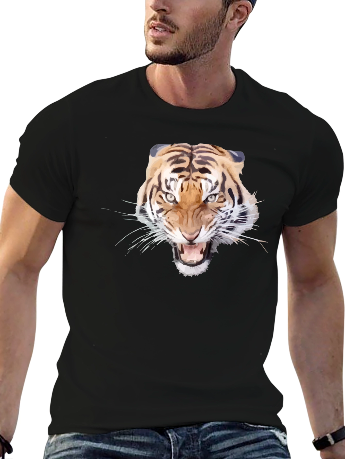 Tiger Graphic Tee - Fierce Style
