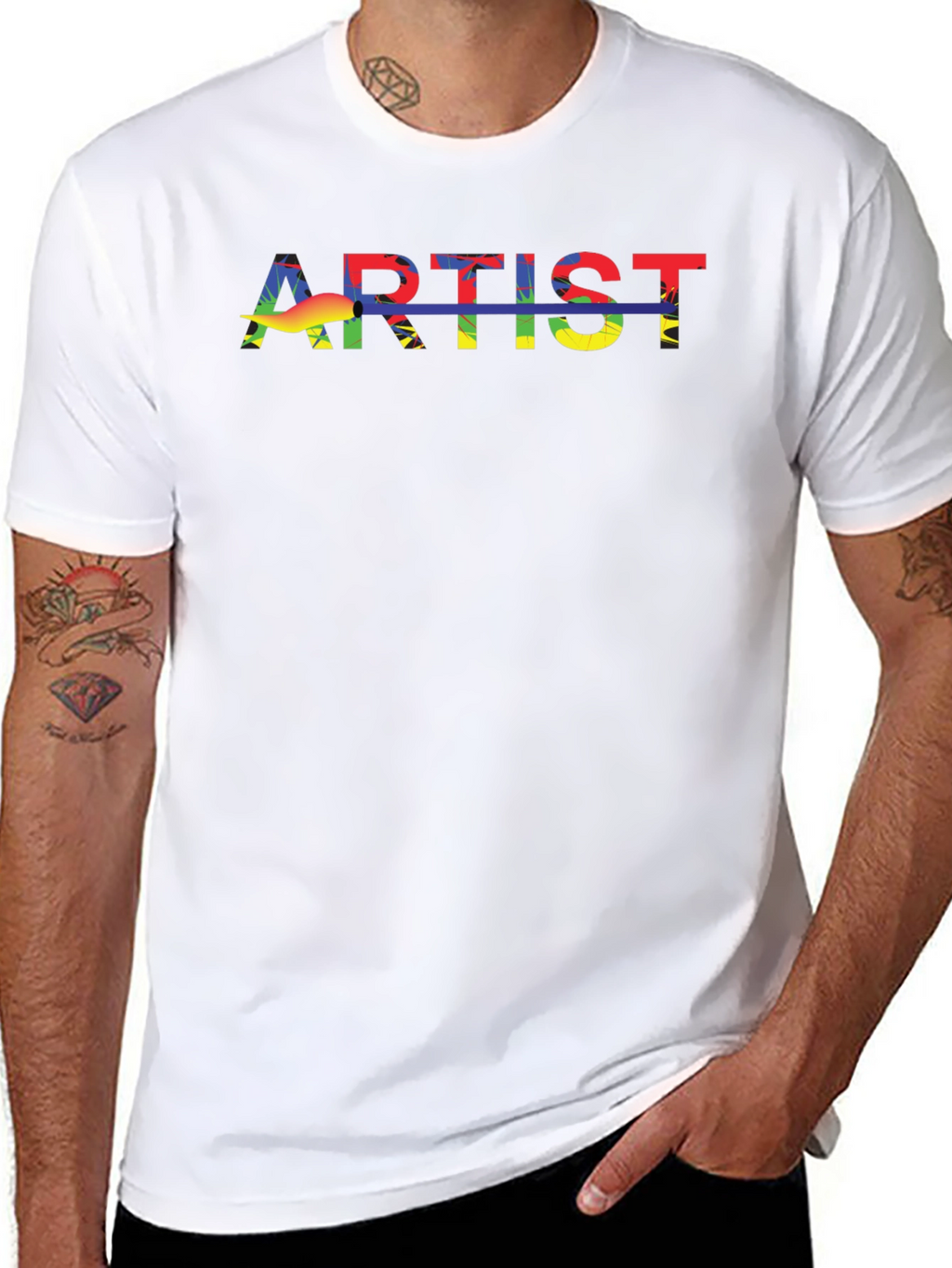 Artist Rainbow Graphic T-Shirt