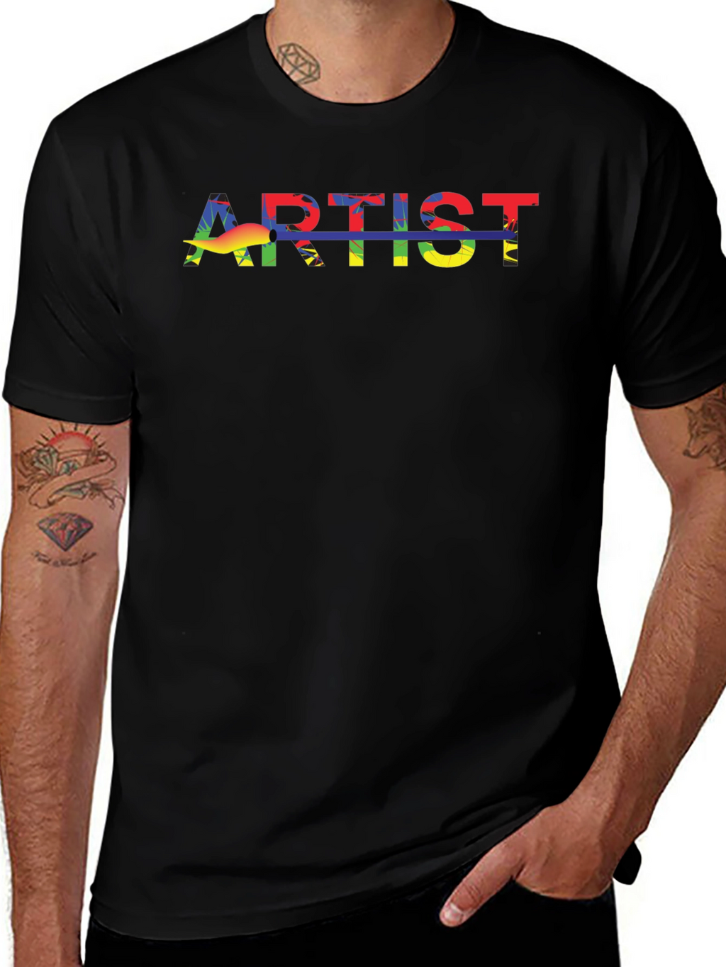 Artist Rainbow Graphic T-Shirt