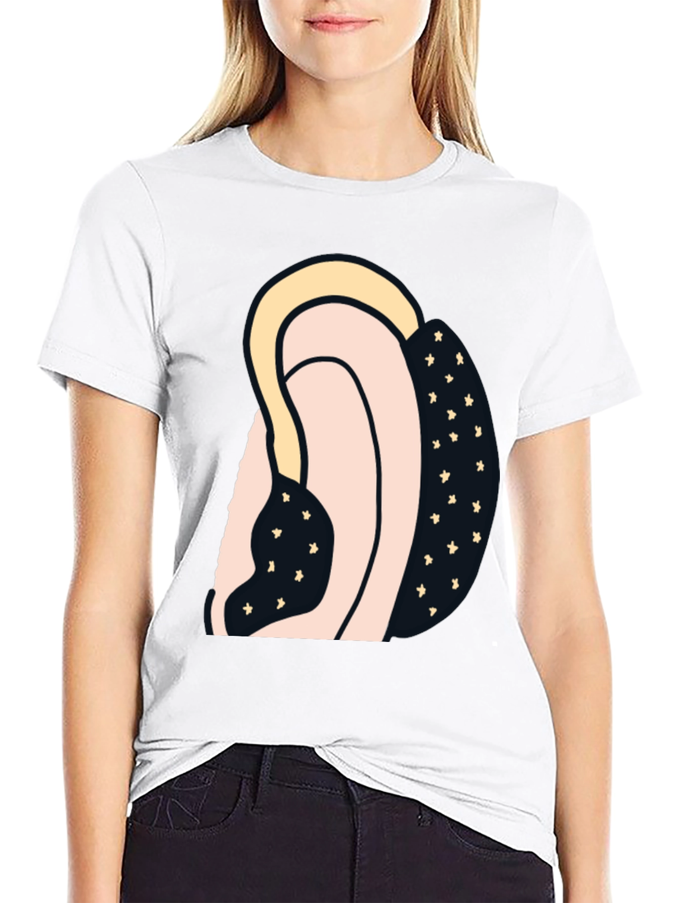 Abstract Graphic Print T-Shirt