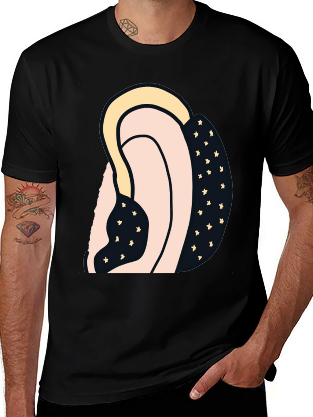 Abstract Graphic Print T-Shirt