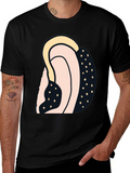 Abstract Graphic Print T-Shirt