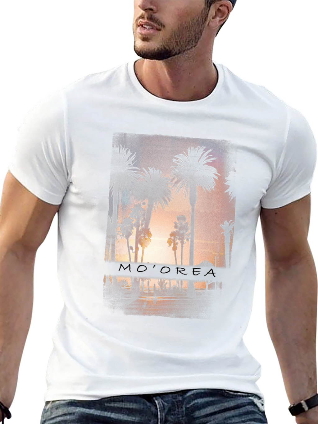 Moorea Palm Tree Graphic Tee