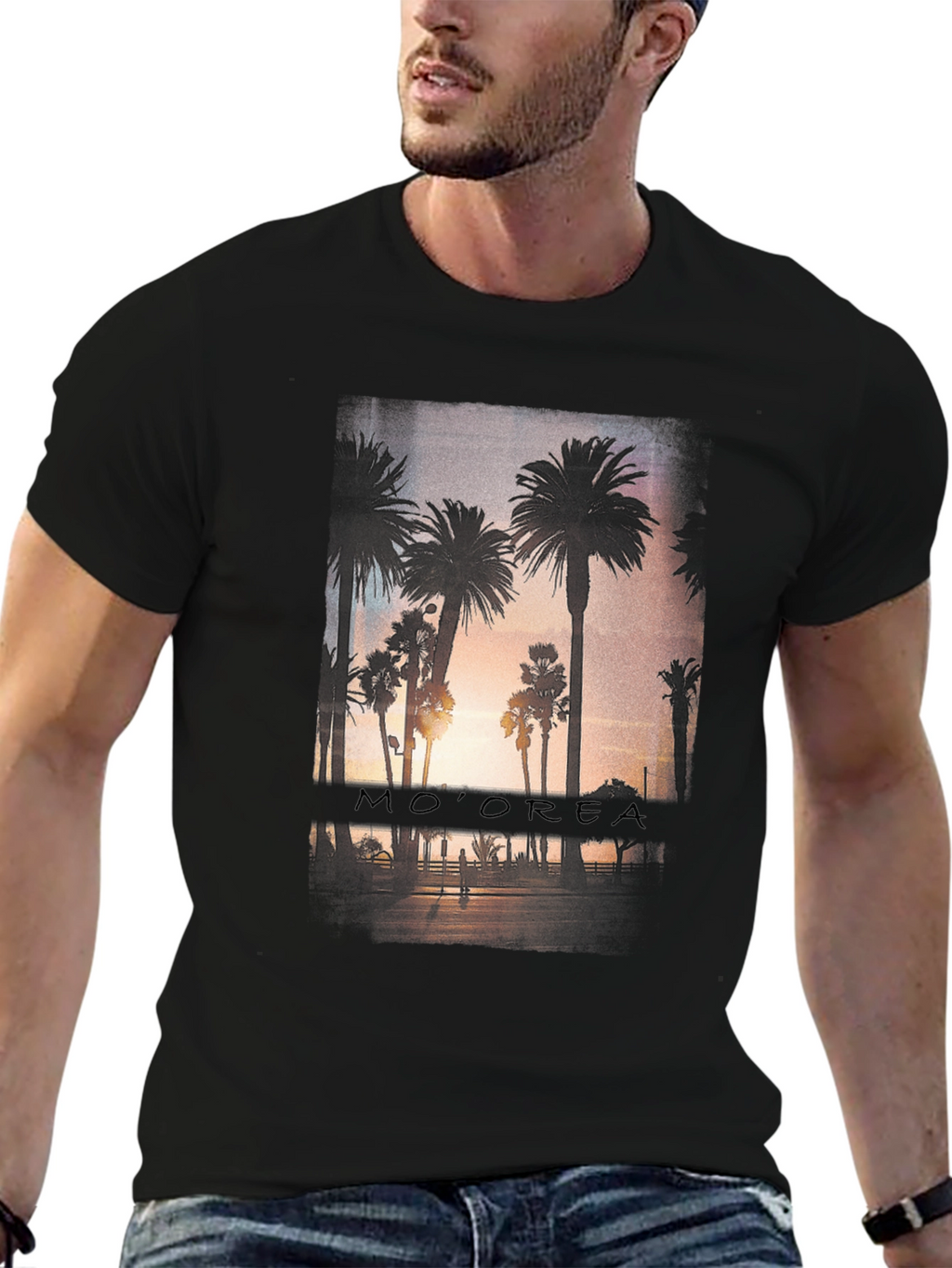 Moorea Palm Tree Graphic Tee