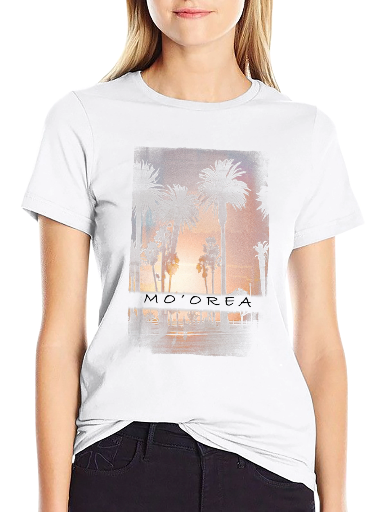 Moorea Palm Tree Graphic Tee