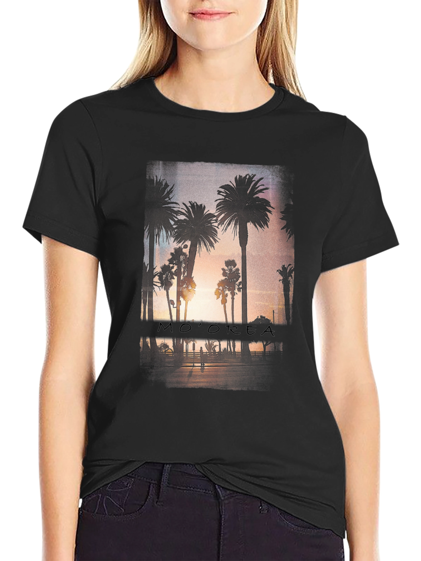 Moorea Palm Tree Graphic Tee