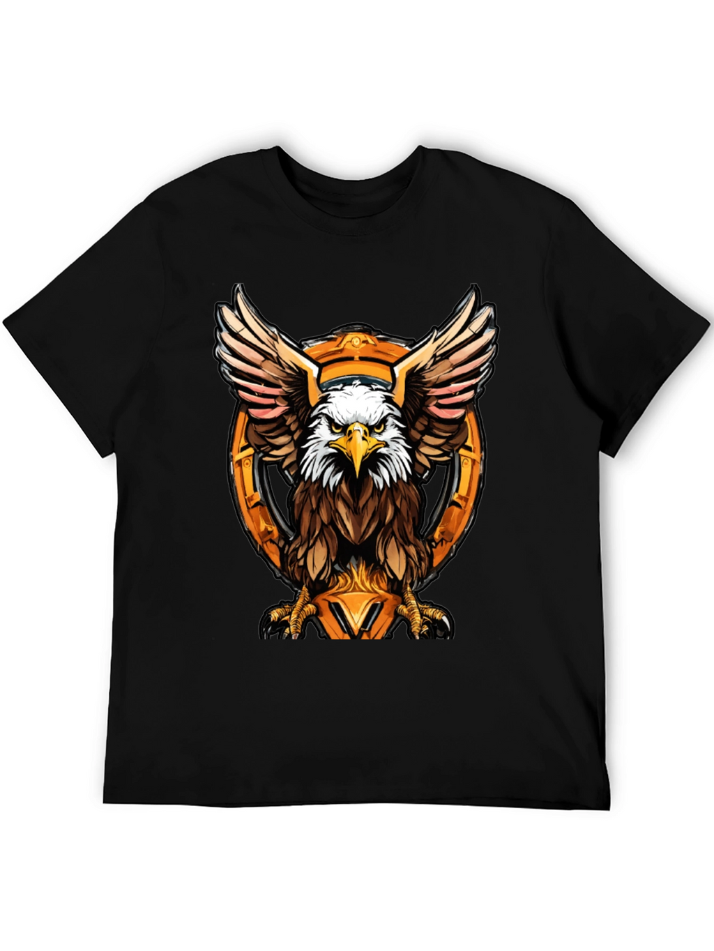 Eagle Graphic Tee - Bold Bird of Prey Design