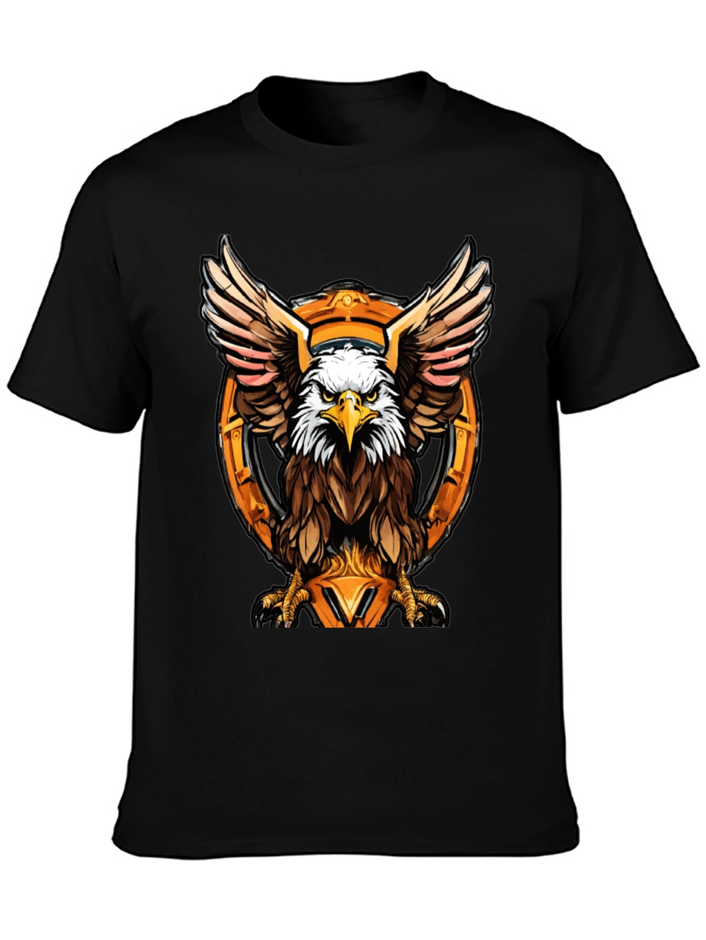 Eagle Graphic Tee - Bold Bird of Prey Design