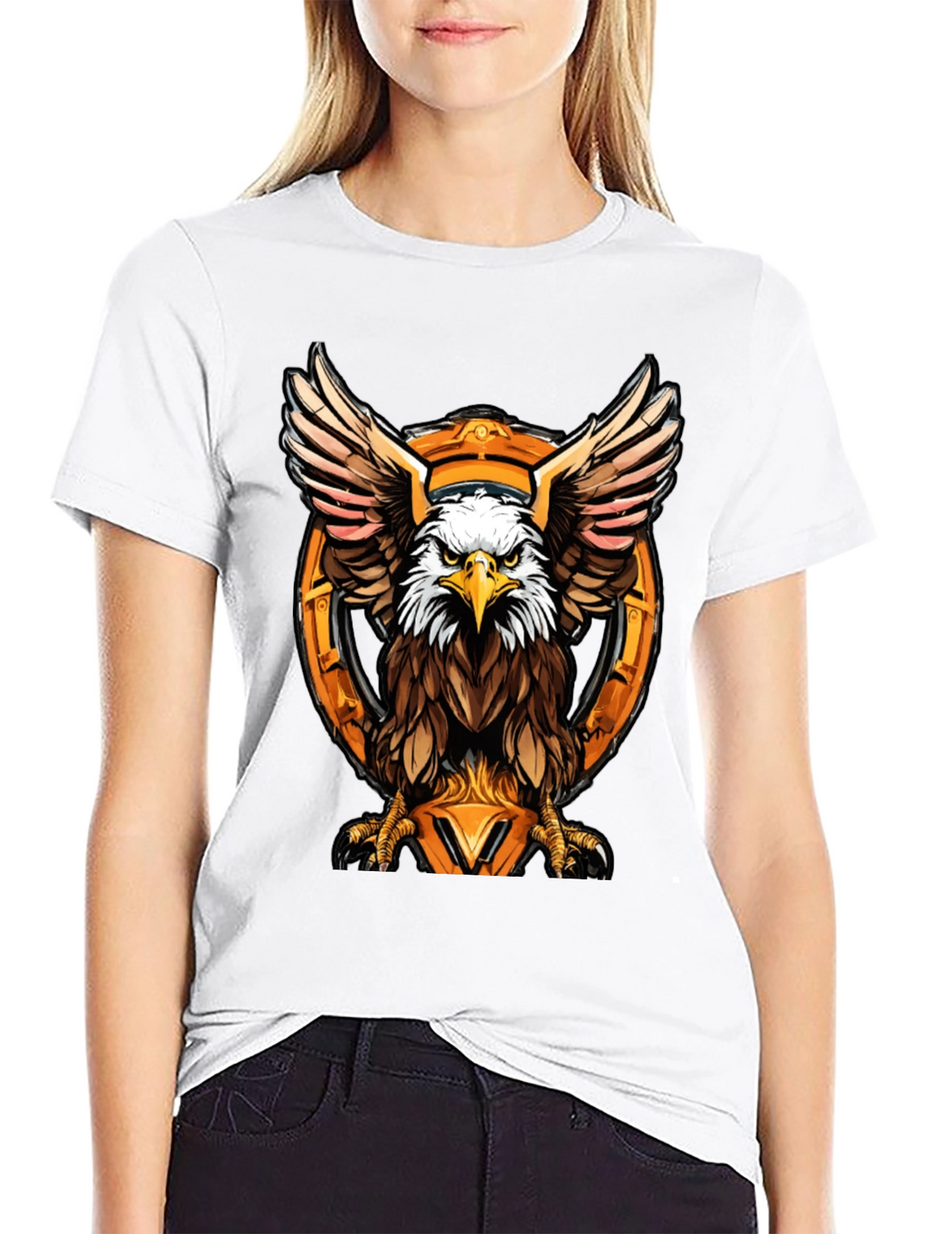 Eagle Graphic Tee - Bold Bird of Prey Design