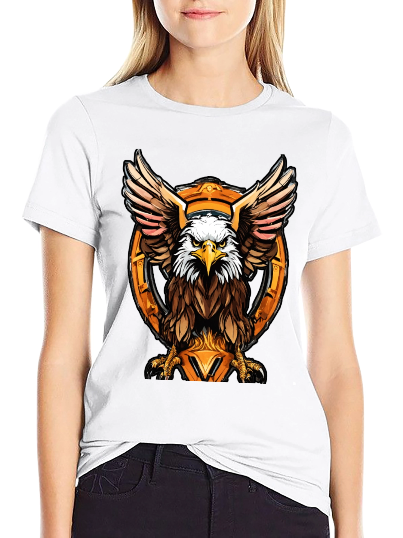 Eagle Graphic Tee - Bold Bird of Prey Design