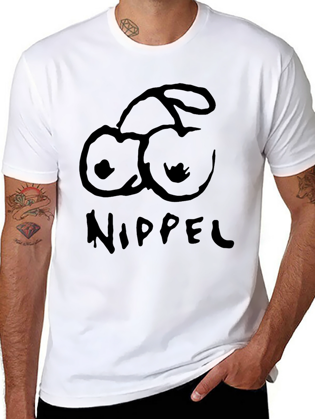 Nippel Cherry T-Shirt - Funny Graphic Tee
