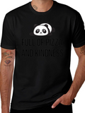 Full of Pizza and Kindness Panda Tee