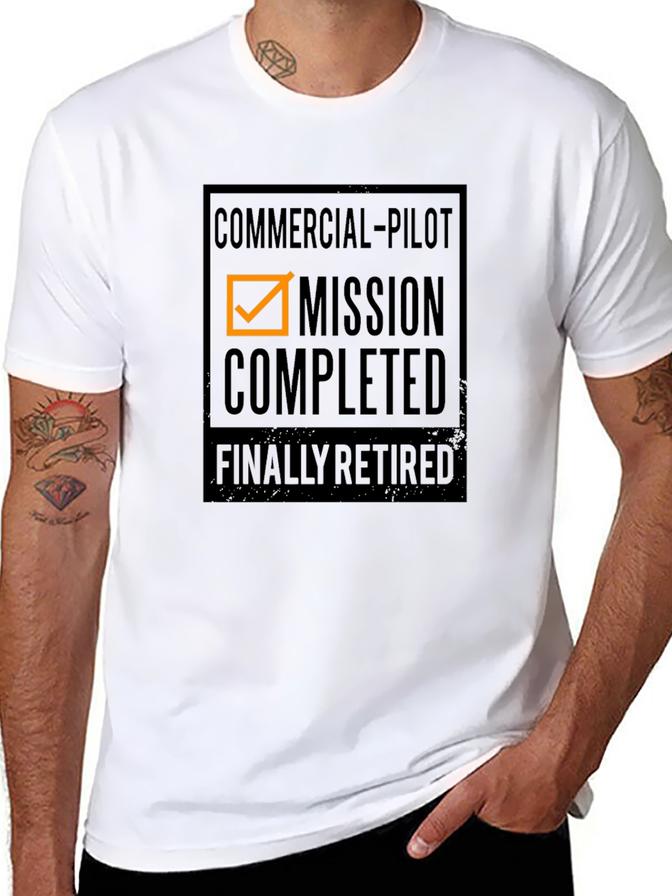 Commercial Pilot Mission Completed Retired T-Shirt