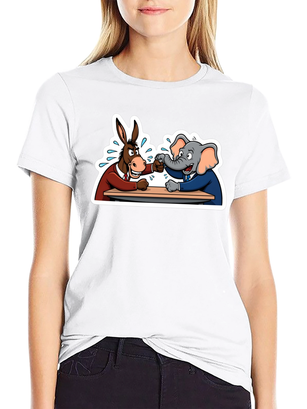 Political Animals Fist Bump Graphic Tee