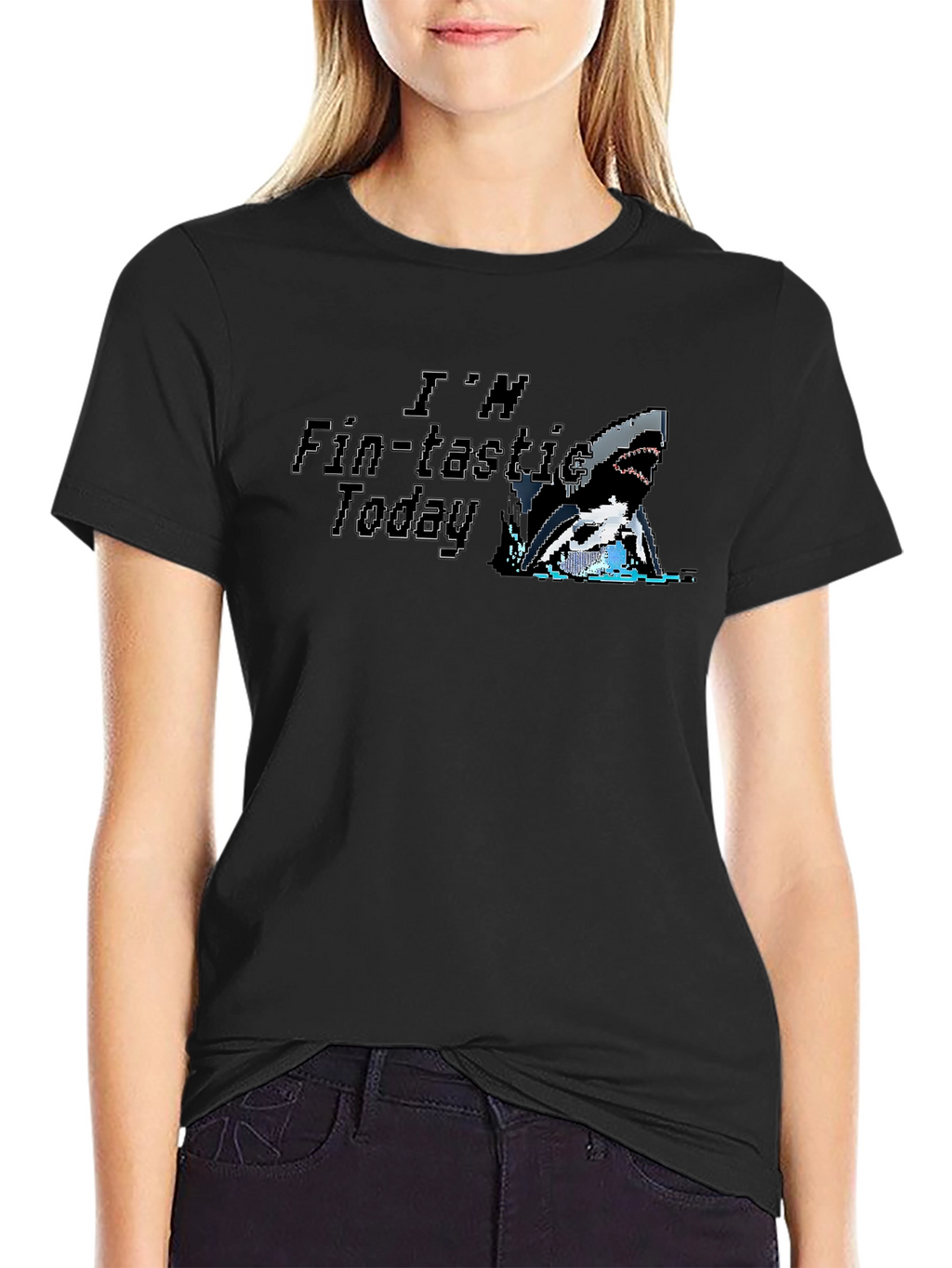 Fin-tastic Today Shark Graphic T-Shirt