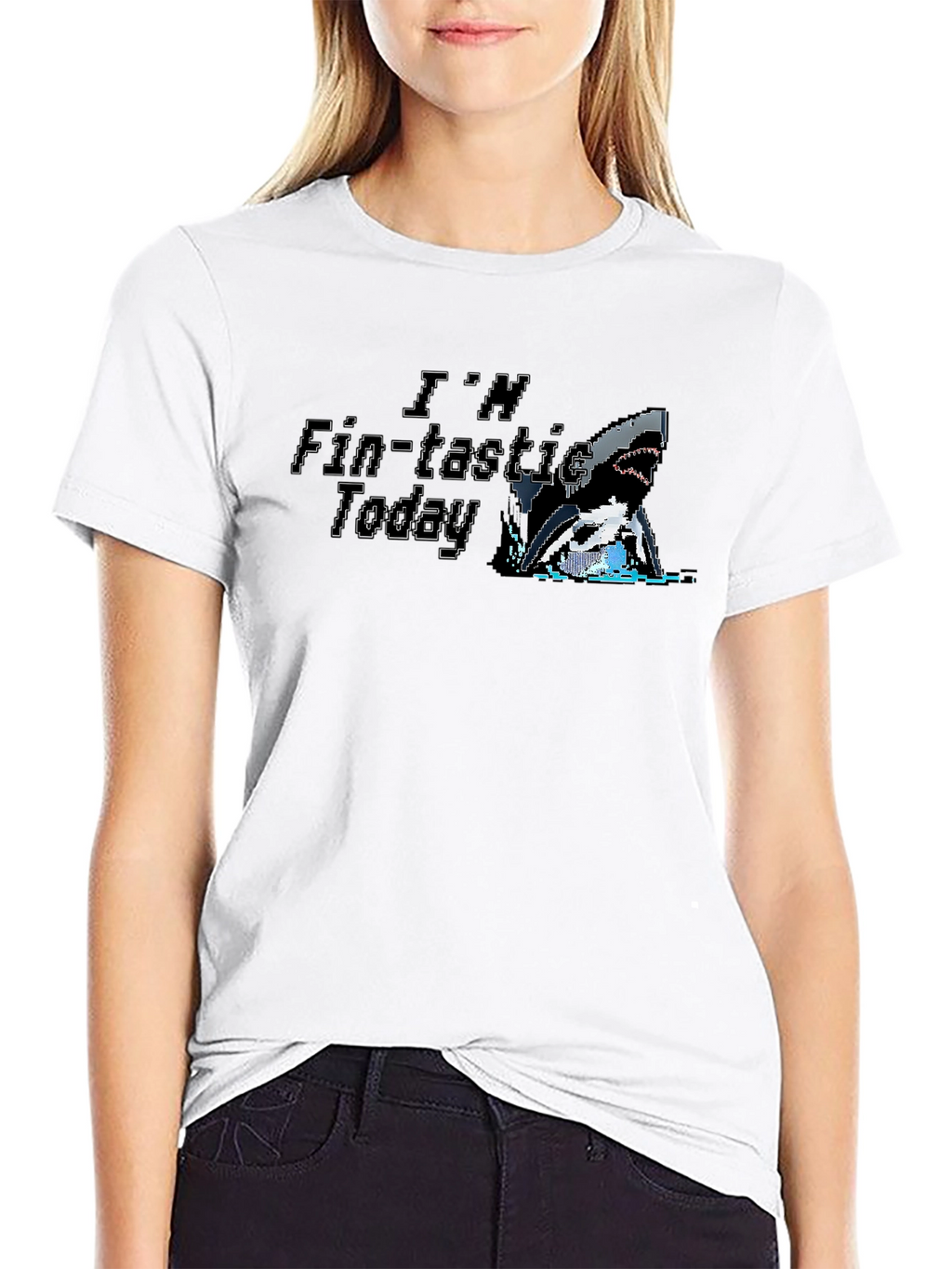 Fin-tastic Today Shark Graphic T-Shirt