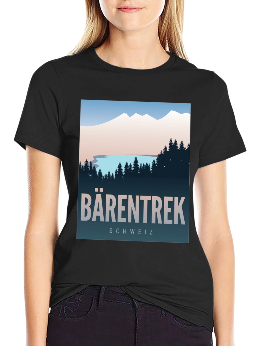 Barentrek Schweiz Graphic T-Shirt - Adventure Awaits!