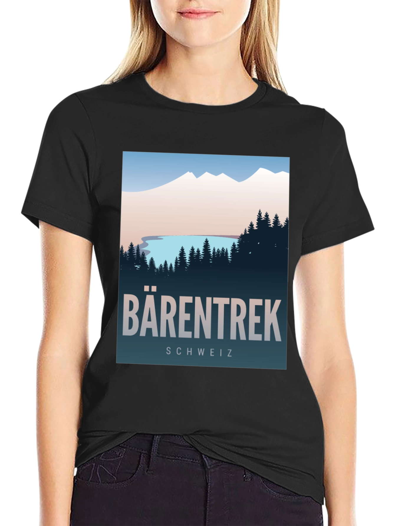 Barentrek Schweiz Graphic T-Shirt - Adventure Awaits!