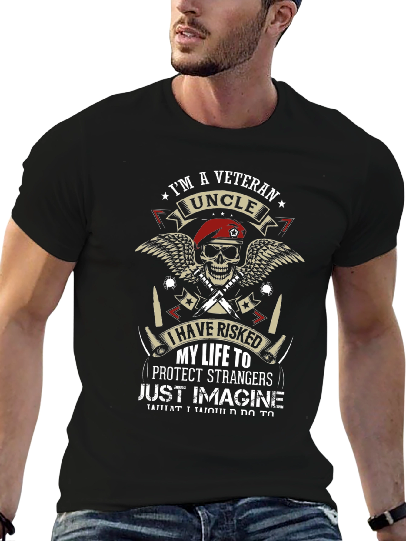 Veteran Uncle Graphic T-Shirt