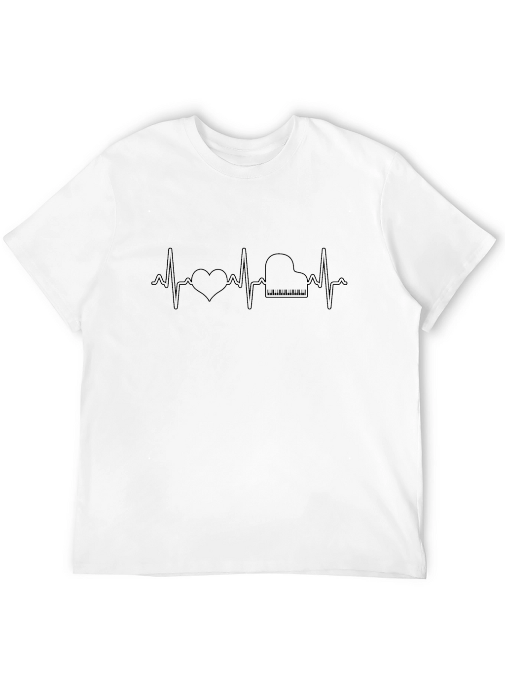 Heart and Piano Beat T-Shirt