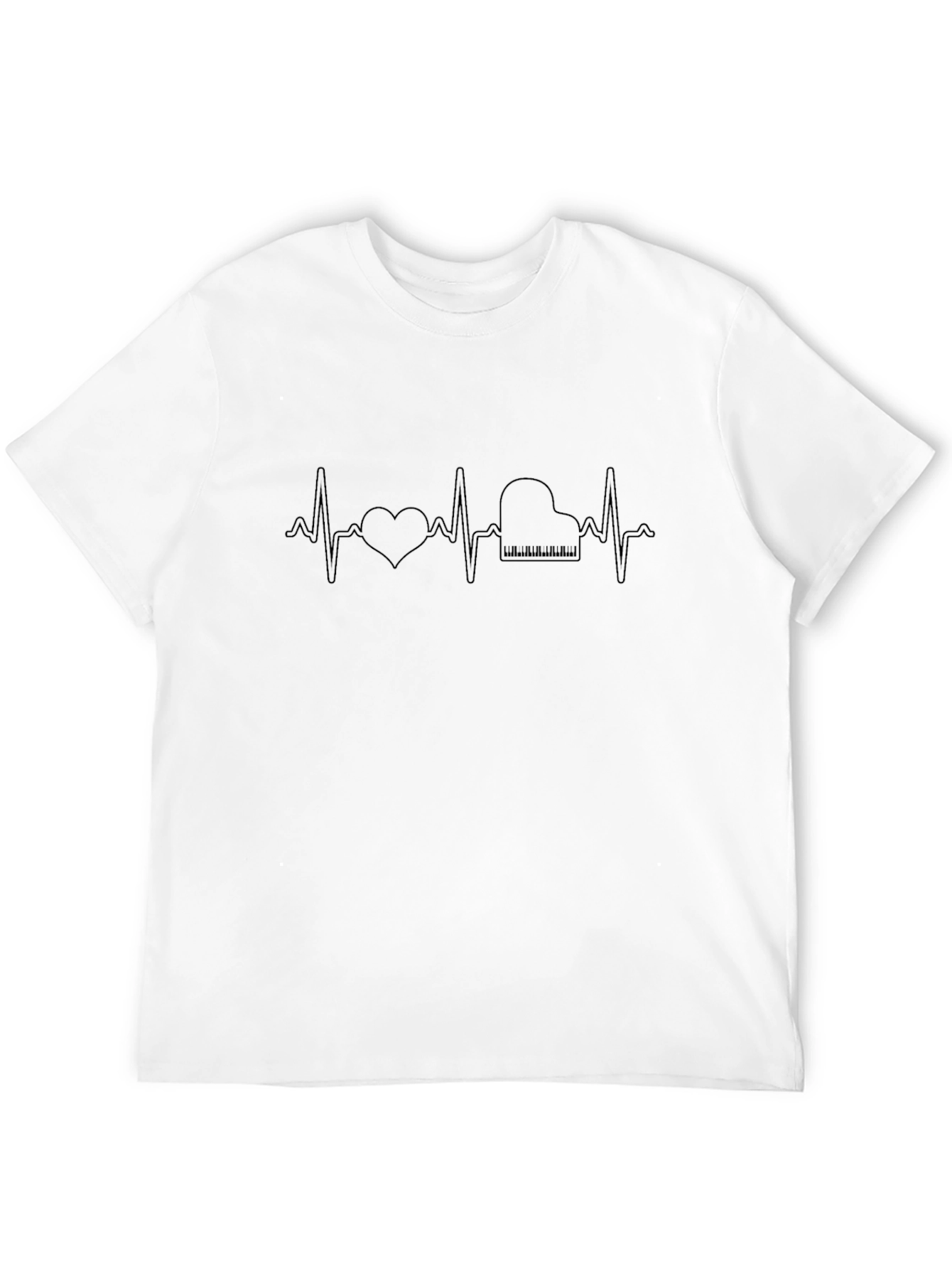 Heart and Piano Beat T-Shirt